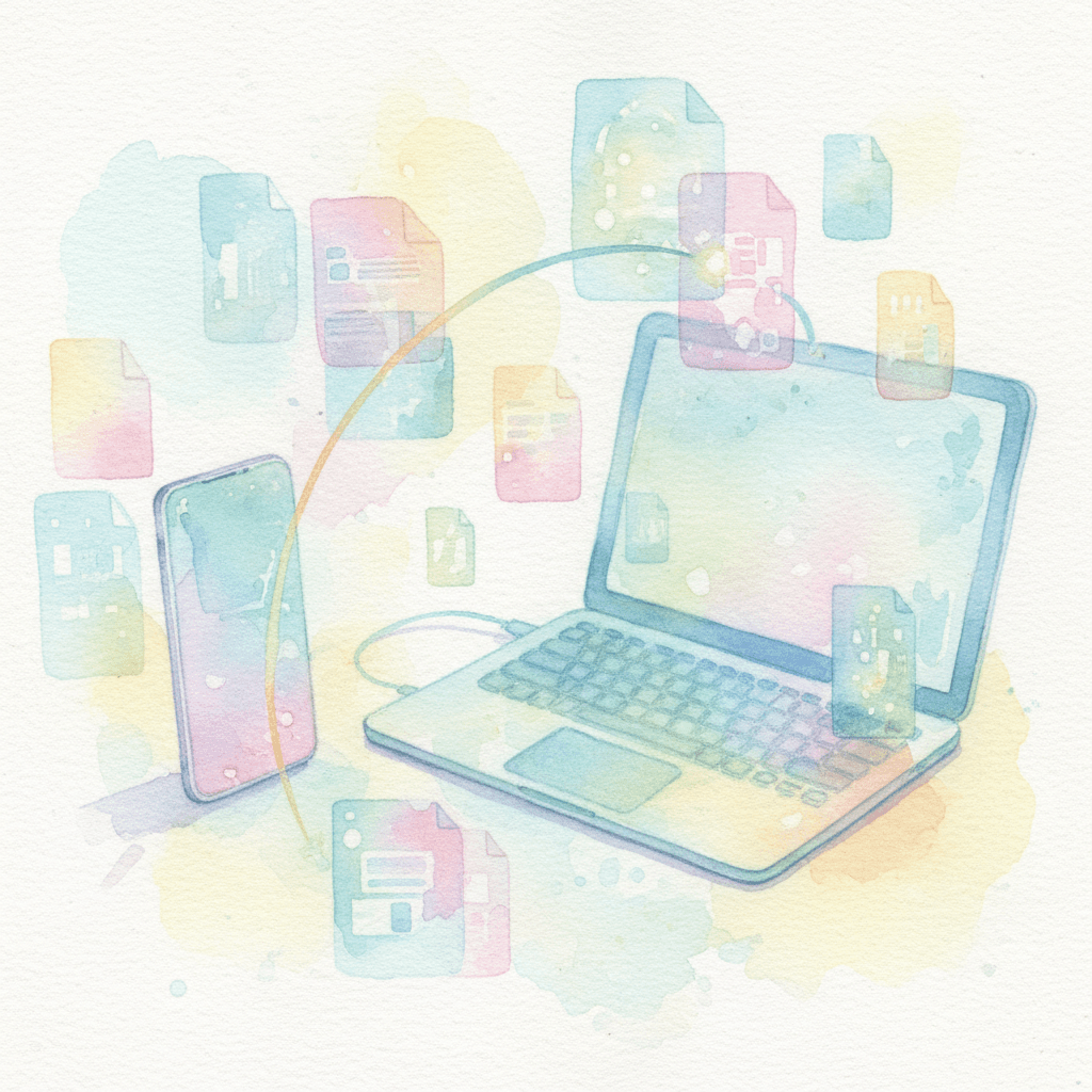 스마트폰-PC 파일 전송: 초간단 가이드